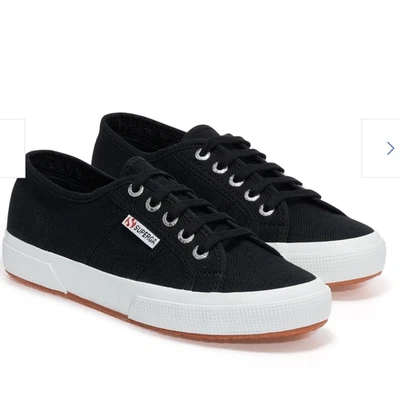 SUPERGA 2750 Cotu Classic Sneakers - Black White size 39/US 8. - Image 1 of 4