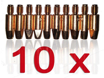 10 x Stromdüsen MB25 MB26 MB36 Kontaktrohr Kontaktrohre abm. M6x28 M6 Stromdüse