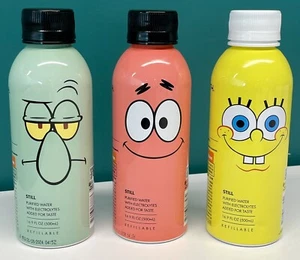 3er Set Neu SpongeBob Path Wasser Sonderedition Nachfüllbare Flaschen selten - Bild 1 von 6