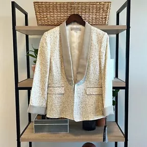 Neu mit Etikett Tahari Arthur S. Levine 100 % Leinen Alex Blazer, 6P - Bild 1 von 10