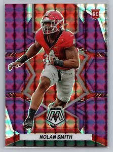 2023 Panini Mosaic Draft Picks Nolan Smith Mosaic Purple #/49 #34 Rookie RC - Picture 1 of 2