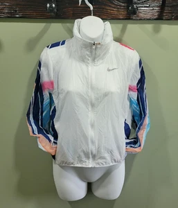 Nike Impossibly Light Felpa con Cappuccio Giacca Running Donna XS Bianco Multi Stampa Eva - Foto 1 di 24