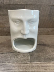 CORDON BLEU MUG Face Open Mouth hot CHOCOLATE MILK & COOKIES white cup MCM - Picture 1 of 9