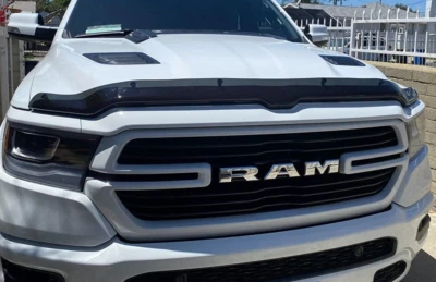 Protector de capó EGR negro humo protector contra insectos deflector para Ram 1500 2019-2025 nuevo Foto 1 de 4