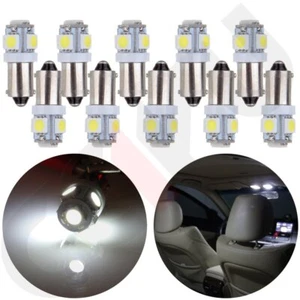 10X White BA9S 1815 1445 3886X LED Interior Glove Box Light bulbs For Chevrolet - Picture 1 of 6