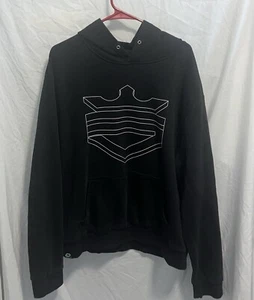 Para Hombres Talla XL - Chaqueta Pullover con Capucha Óptica para Juegos Talla XL Negra - Imagen 1 de 3