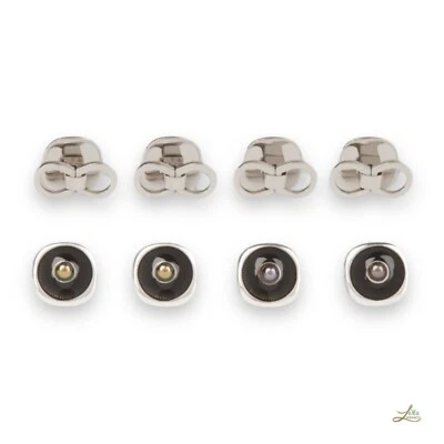 Dunhill Black Mother Of Pearl Dress Studs - Image 1 of 4