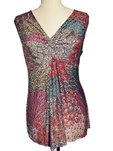 Line Art Babydoll Y2K Sequins Women’s Size X Large Artsy Fairycore Tunic Top - Picture 1 of 8