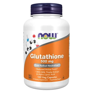 NOW FOODS Glutathione 500 mg 120 Veg Capsules - Picture 1 of 10