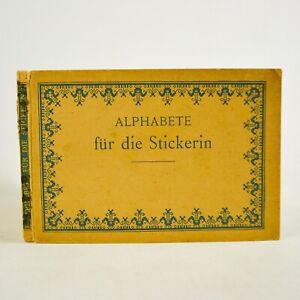 1915 Inscription Alphabete fur die Stickerin Bilbiothek D.M.C German Crossstitch