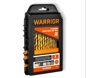 Juego de brocas de titanio WARRIOR 29 piezas acero de alta velocidad con almacenamiento protector - Imagen 1 de 6