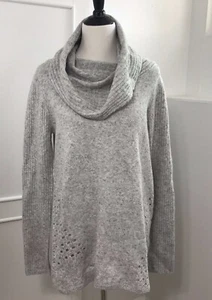 Maurices Women’s Pullover Sweater Cowl Neck Gray Multi-Color Size Medium - Picture 1 of 12