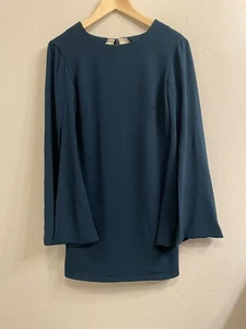 Dress the Population Sz Small Green Lillie Long Cape Sleeve Minidress NWOT $168 - Picture 1 of 16
