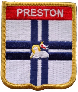 Preston Lancashire Flagge gestickter Aufnäher - LETZTE PAAR - Bild 1 von 4