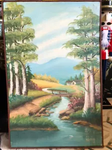 Vintage oil on canvas. Signed listed artist Robert Ragan. 1888-1969 - Picture 1 of 6