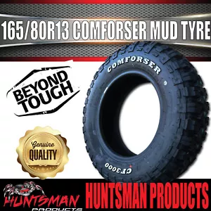13" Mud Tyre 165/80R13 L/T 94/93Q Comforser CF3000 Off Road 165R13C 165 80 13 - Picture 1 of 5