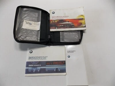 BMW E46 Manual del Propietario Libro Estuche de Cuero 1999 OEM 99-00 323i 328i Sedán Touring Foto 1 de 4