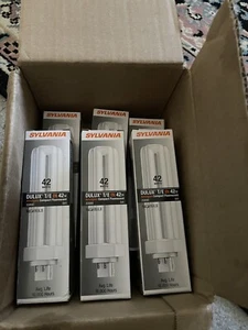 Sylvania Fluorescent Dulux 20890 CF42DT/E/IN/841/ECO 42-Watt 4100K 4-Pin Bulb -6 - Picture 1 of 2