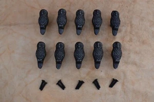Manopola per porta in ghisa forma gufo armadio comò tira maniglie manopole 10 pz - Foto 1 di 7