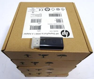 Lot 5 HP DisplayPort to HDMI 1.4 Adapter F3W43AA - NEW - Image 1 of 2