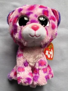 GLAMOUR the PINK PURPLE LEOPARD - Ty 6" Beanie Boos - NEW with MINT TAGS - Picture 1 of 1