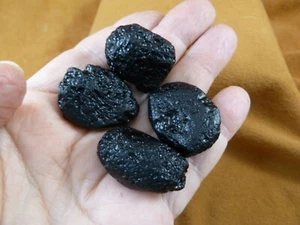 (x-362) 4er Set kleine Tektite TEKTITE aus Impact vor 700.000 Jahren Exemplaren - Bild 1 von 1