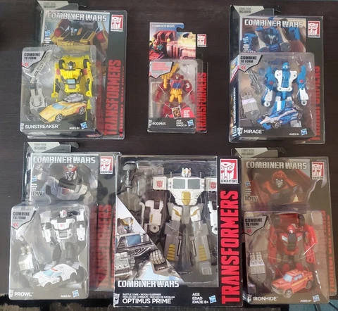Transformers Combiner Wars Battle Core Optimus Maximus Complete New 6 Figure Lot Cover