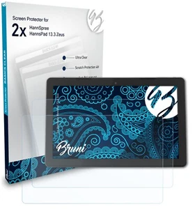 Bruni 2x Protective Film for HannSpree HannsPad 13.3 Zeus Screen Protector - Afbeelding 1 van 8