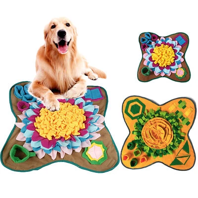 Pet Snuffle Mat Dog Sniffing Treat Foraging Puzzle Feeder Toy Nose Training Pad - Image 1 of 4