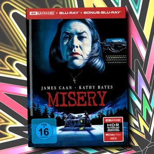 MISERY (1990) 4K UltraHD Blu-ray LIMITED Mediabook Stephen King - Bild 1 von 2