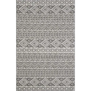 Kas Rugs Terrace Watson Grey 4 ft. x 6 ft. Indoor/Outdoor Accent Rug - Picture 1 of 7