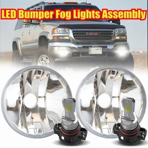 Pair For GMC Yukon XL2500 2007-2013 LED Bumper Fog Lights Assembly - Picture 1 of 14