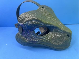 Jurassic Park Velociraptor Blue Dinosaur Dino Mask Mattel 2018 - Picture 1 of 5