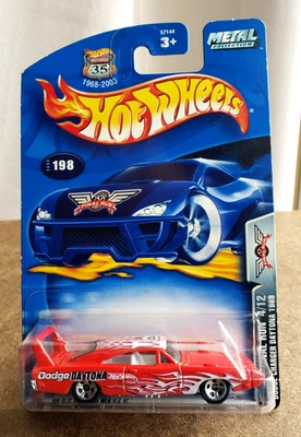 2003 Hot Wheels  DODGE CHARGER DAYTONA 1969 RED #198 FINAL RUN SERIES #4/12 1:64 - Image 1 of 4