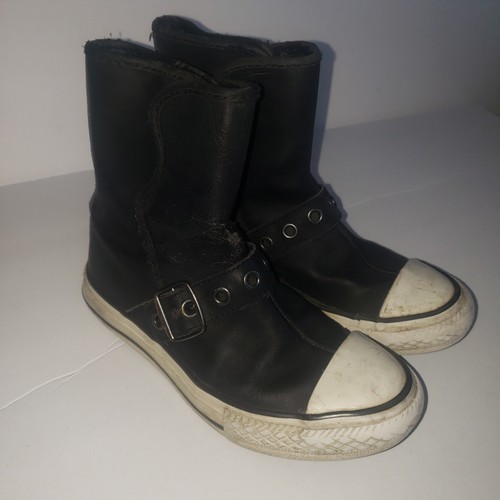 Converse All Star Sneaker Stivali Ragazzo Bambino 12 5 Pelle Nero