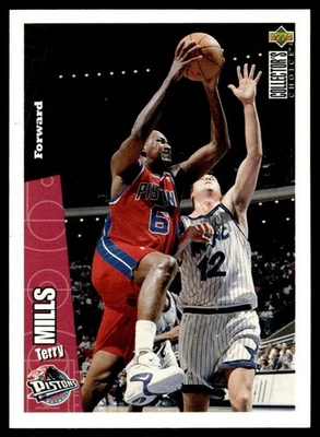 1996-97 Collector's Choice Terry Mills Detroit Pistons #50 - Image 1 of 2