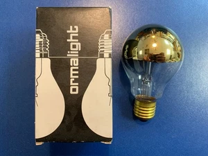 ORMALIGHT Glühlampe 100W Kuppe GOLD Kuppenverspiegelt E27 230V Lampe DIMMBAR - Bild 1 von 7