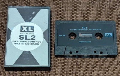 SL2 - DJ's Take Control/Way In My Brain MC XL Recordings XLC24 1991 Rave 90s - Image 1 of 3