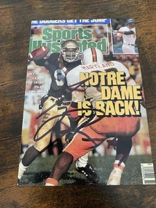 Notre Dame Irish TONY RICE Signed 4x6 Photo FOOTBALL AUTOGRAPH Legend - Picture 1 of 1