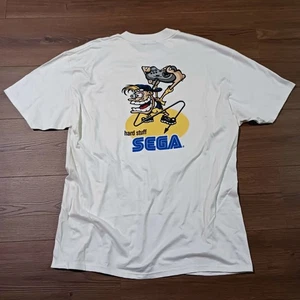 RARE SEGA Hard Stuff Promo Tee XL Vintage 90s White Unworn MINT OG Hanes Beefy-T - Bild 1 von 6