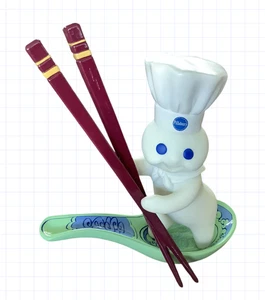 The Danbury Mint Pillsbury Doughboy International Figur Porzellan Essstäbchen EUC - Bild 1 von 9
