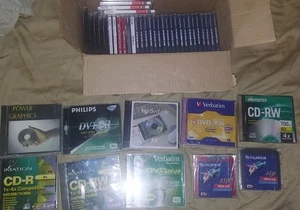 Media LOT Blank Dvd Cd Various Brand New Sealed Free Shipping A Lot More + BN - Afbeelding 1 van 6