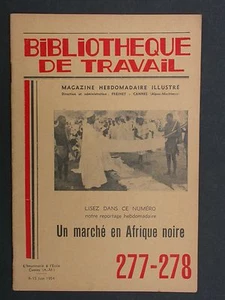 BT 277-278 Un marché en Afrique noire Denrées races, artisanat, métiers - Imagen 1 de 1