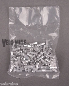 DT Alloy Nipples 72 pack 14 gauge - 2.0mm 12mm long Silver for Bicycle Wheel Rim - Picture 1 of 3