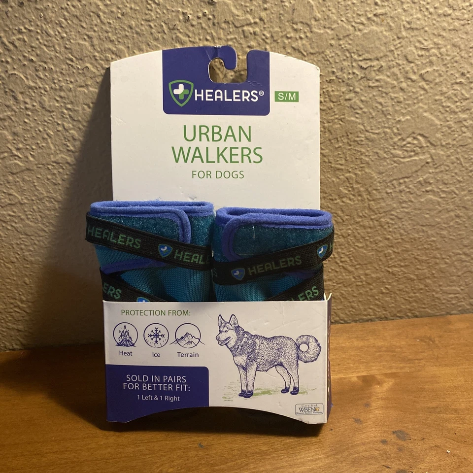 Urban Walker Dog Boots, Teal, S/M - Image 1 of 4