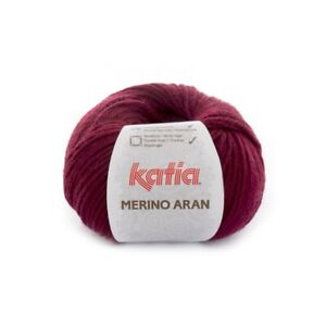 MERINO ARAN von Katia - GRANATE OSCURO (23) - 100 g / ca. 155 m Wolle