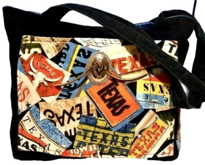 Bolso/Cartera/Bolso de Mano Temático Texas - Conchos - Lona Estilo Occidental - Imagen 1 de 9