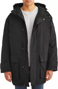 $438 WeSC Unisex The All Weather Padded Parka, Black, M XL/W XXL - Picture 1 of 4