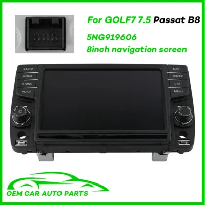 8" OEM Control Radio Display Screen mit NAVI 5NG919606 Für VW Golf MK7 MK7.5 - Bild 1 von 4