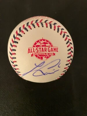 Béisbol All-Star 2018 oficial firmado por Lorenzo Cain. Foto 1 de 4